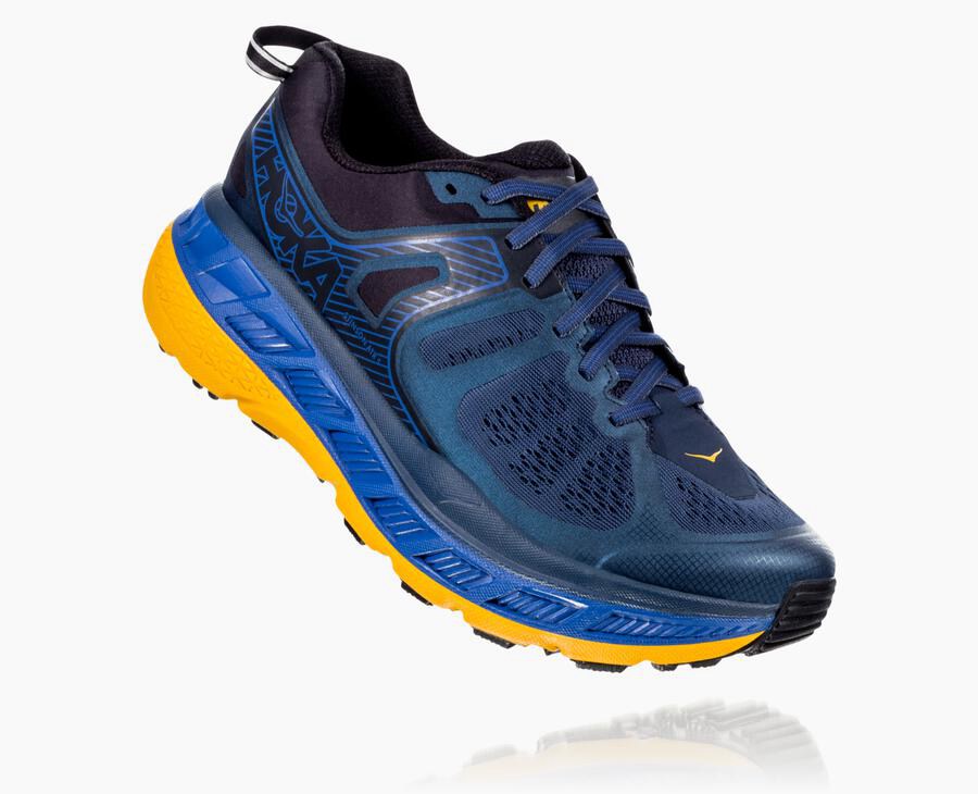 Tenis Hoka One One Trail Hombre Azul Marino - Stinson Atr 5 - QAUL91642